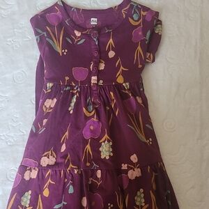 Tea Collection Purple Floral Kids Dress